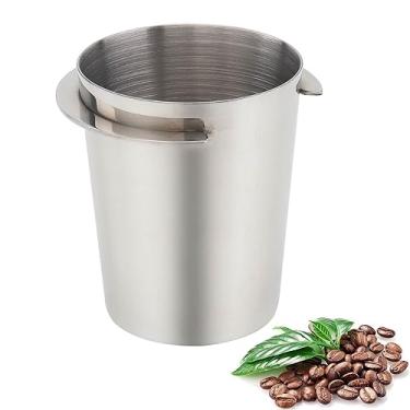 Imagem de Xícara dosadora de café 54 mm, aço inoxidável para dosagem de café expresso, acessórios para máquina de café expresso, peça de alimentador de café em pó, copo de pó compatível com filtro portátil de