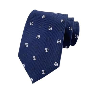Imagem de GGWMSKRH Gravata masculina 1 peça masculina 8 cm carreira gravata listrada camisa de negócios, M, tamanho �nico