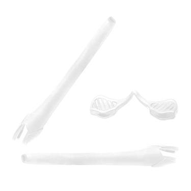 Imagem de LenzReborn Kits de borracha de substituição para óculos de sol Oakley Radar EV Path - Branco