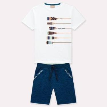 Imagem de Conjunto Infantil Masculino Camiseta + Bermuda Milon 14190.6826.4 Milon-Masculino