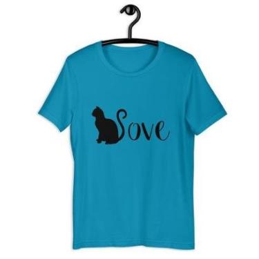 Imagem de Camiseta Blusa Feminina - Gata Cat Love-Feminino