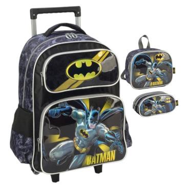 Imagem de Kit Mochila de Rodinha Luxcel Batman - 39272-Masculino