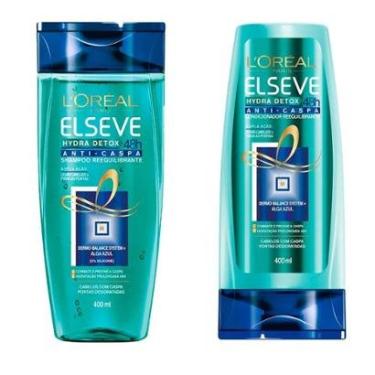 Imagem de Kit L'Oréal Paris Elseve Shampoo + Condicionador Hydra-Detox Anti-Caspa-Unissex
