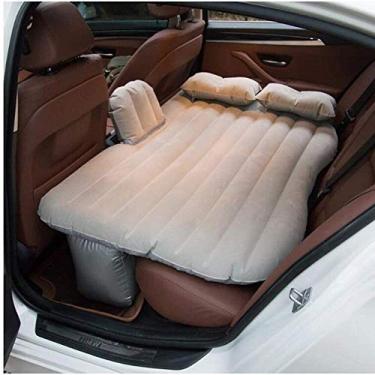 Imagem de Szrwoplo suv colchão de ar acampamento cama almofada travesseiro-inflável superfície da cama de ar do carro portátil almofada de dormir para viagens acampamento