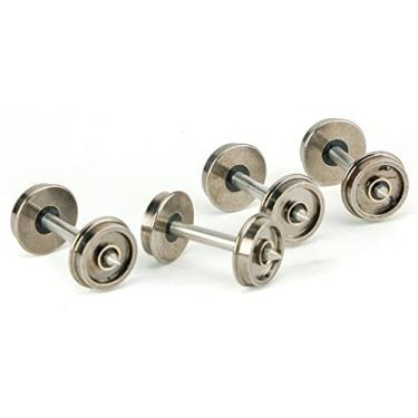 Imagem de Walthers Proto HO Escala 91,44 cm Conjuntos de rodas de metal com eixos de metal (pacote com 100)