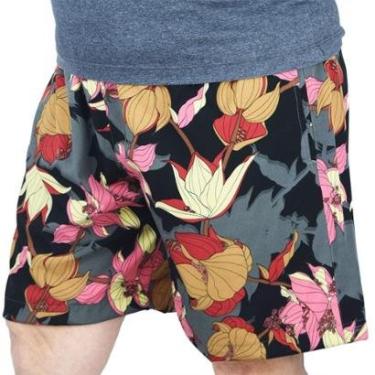 Imagem de Short Estampado Tactel Elastano Extra Grande Plus Size floral-Masculino