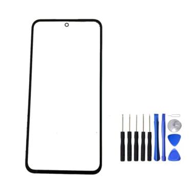 Imagem de UPONEW Para Samsung Galaxy A35 5G tela frontal preta painel de vidro externo substituição de lente com ferramenta de abertura (não LCD e não digitalizador)