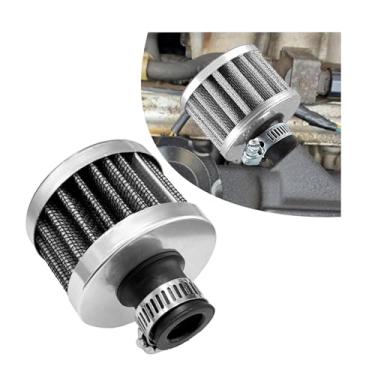 Imagem de Suvnie Mini filtro de ar de 12 mm, respirador de filtro de entrada de ar frio do motor universal, limpador de filtro de admissão de ventilação turbo automático, acessórios de carro para respiração do