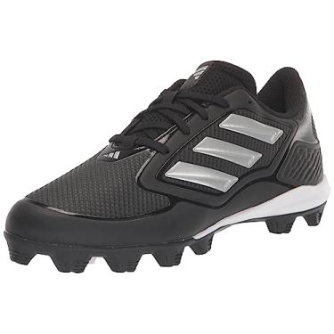 Imagem de adidas Tênis feminino Purehustle 3 Mid, Núcleo preto/prata metálico/prata metálico, 12.5