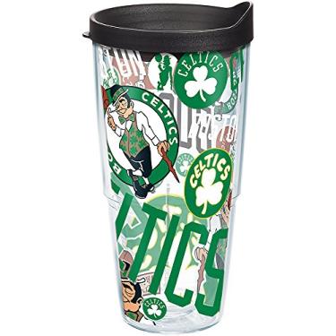 Imagem de Tervis Copo com isolamento térmico NBA Boston Celtics de parede dupla feito nos EUA mantém as bebidas frias e quentes, 680 g, por toda parte