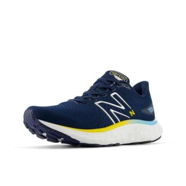 Imagem de New Balance Fresh Foam X Evoz V3 Tênis de corrida masculino, Azul-marinho/Firefly/Jade cibernético, 10
