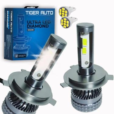 Imagem de Kit Lâmpada Ultra Led Diamond Farol Palio G1 96/99 60W 6500k - Tiger A