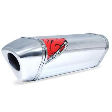 Imagem de Escape / Ponteira Coyote TRS Tri-Oval Alumínio 2X1 - GS 500 - Suzuki, 