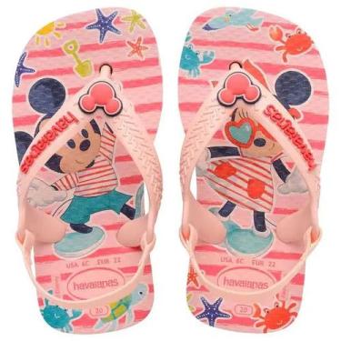 Imagem de Chinelo Havaianas Nb Disney Classics Baby, 21 BR, Rosa, Vermelho