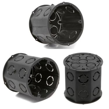 Imagem de Caixinha de luz para laje Teto organização de fios Octogonal 4x4 kit c