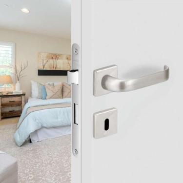 Imagem de Fechadura Duna p/ Porta Interna BR1300 Acetinado IMAB