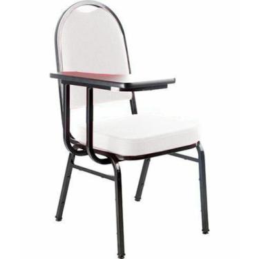 Imagem de Cadeira Universitária para Auditório Linha Hotel Branco - Design Offic