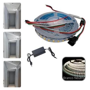 Imagem de Kit Fita Perfil Led 5M Iluminação Efeito Sequencial Correr - CBC