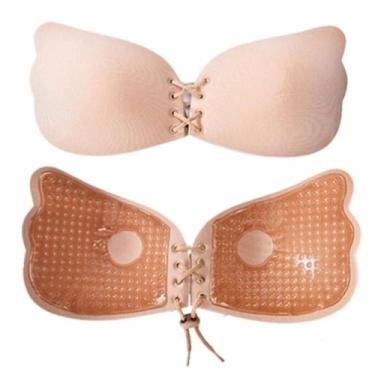 Imagem de Sutian Adesivo Invisível Silicone Push Up Bege Tam M - Freebra