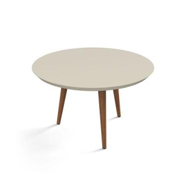 Imagem de mesa de centro luna 67cm redonda patrimar moveis