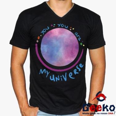 Imagem de Camiseta Coldplay 100% Algodão You You Are My Universe BTS Rock Altern