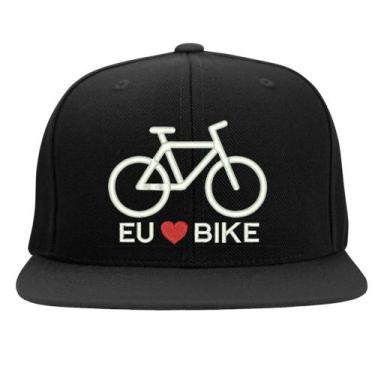 Imagem de Boné Bordado - Eu Amo Minha Bike Bicicleta - HIPERCAP