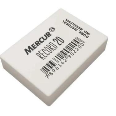 Imagem de Borracha Branca Escolar Natural Mercur Record 20 2 Unidades