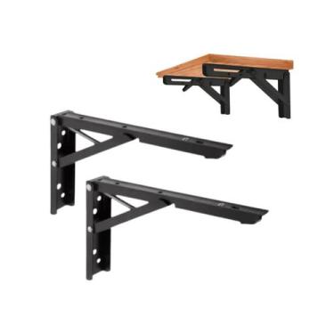 Imagem de Suporte Mão Francesa Retrátil Dobrável Reforçado 35cm Tampo - Hardt