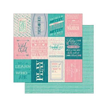 Imagem de Authentique Paper DAG001 Cartolina dupla face Darling Girl com 18 folhas, 30,5 x 30,5 cm