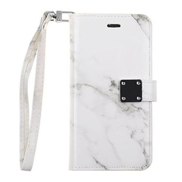 Imagem de Cube Capa de celular para Apple iPhone 8 Plus/7 Plus/6S Plus/6 Plus - Mármore branco e verde