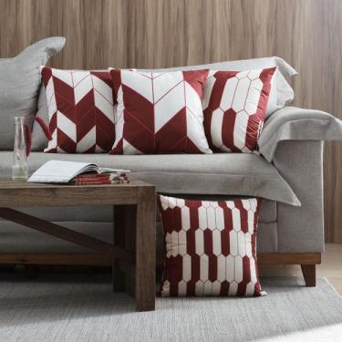 Imagem de Kit 4 Capa de Almofada 43 x 43 Estampada Rubi Jolitex