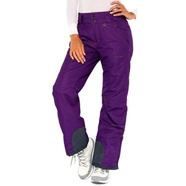 Imagem de Calça feminina Arctix com isolamento para neve, estampa Moguls roxa, média/regular