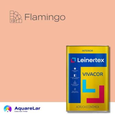 Imagem de Vivacor Acrílica Leinertex Fosco 18L, FLAMINGO