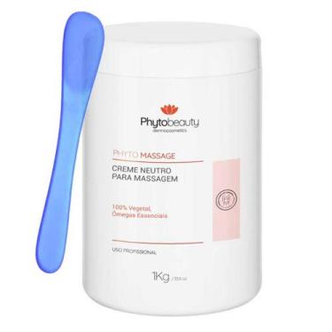 Imagem de Creme Neutro Para Massagem 1 Kg Phytobeauty - 100% Vegetal, Ômegas Ess