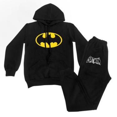 Imagem de Conjunto Moletom Batman Infantil - BROOME, Preto, 6