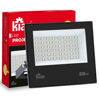 Imagem de Refletor 50w Slim LED IP65 Branco Quente 3000K  Bivolt Kian
