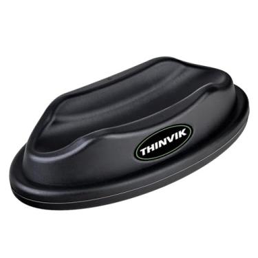 Imagem de Bloco de suporte de roda frontal da Thinvk com roda de plástico moldado resistente para treinos de bicicleta para uso interno