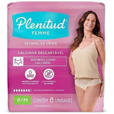 Imagem de Fralda geriat plenitud femme p/m c/ 8