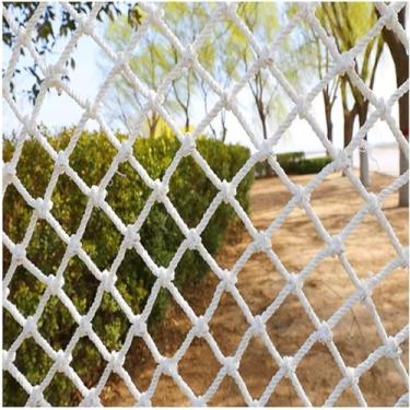 Imagem de SXKJDM Rede de proteção para crianças animais de estimação, rede de parede para crianças, rede de corda de nylon, rede de corda de nylon para playground, grande rede de malha gigante para uso interno