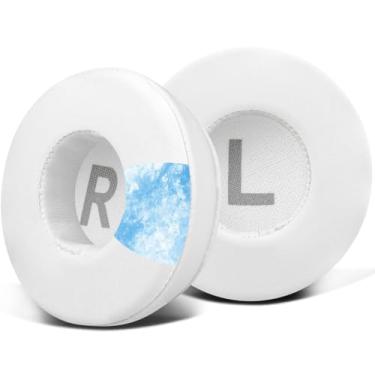 Imagem de SOULWIT Almofadas de substituição para Logitech H390 H600 H609 H760 Fones de ouvido sem fio, Almofadas de ouvido com espuma de isolamento de ruído, Espessura adicionada - GR Branco