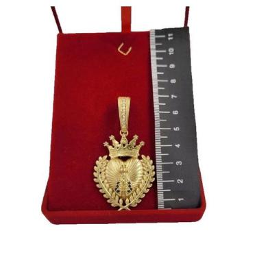 Imagem de Pingente Nossa Senhora Aparecida Coroa - Banhado a ouro 18k - ToJoia18