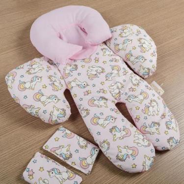 Imagem de Almofada Para Bebê Conforto Menino e Menina 100% Algodão (Várias Cores