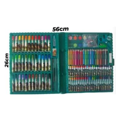 Imagem de Estojo De Colorir 150 Peças Presente Didático Desenho , - fun game