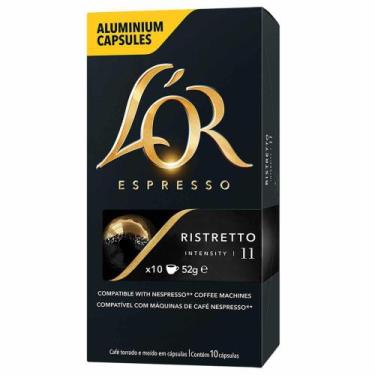 Imagem de Café Cápsula Espresso Torrado LOR Ristretto 52g 10un - L'OR