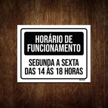 Imagem de Kit 10 Placas - Horário Funcionamento