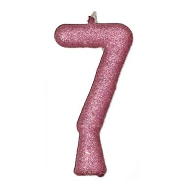 Imagem de Vela de Aniversário Puro Glitter Rosa - Festcolor, 7
