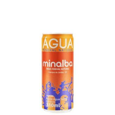 Imagem de Agua mineral minalba com gás lata 310ml -pack com 12unid