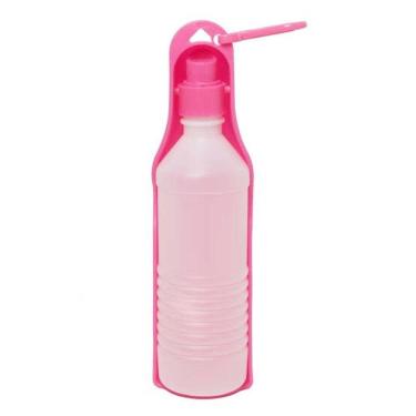 Imagem de Garrafinha para cachorro beber água -  Bebedouro Portátil de passeio cães e gatos 250ml Chalesco
