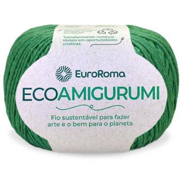 Imagem de Fio Ecoamigurumi Euroroma 254m Linha Amigurumi Várias Cores, 0803 - Ve