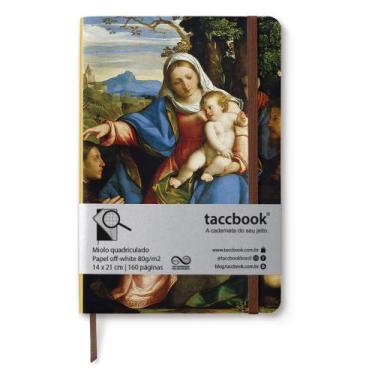 Imagem de Caderno Quadriculado taccbook Virgem e o Menino 14x21 Flex
